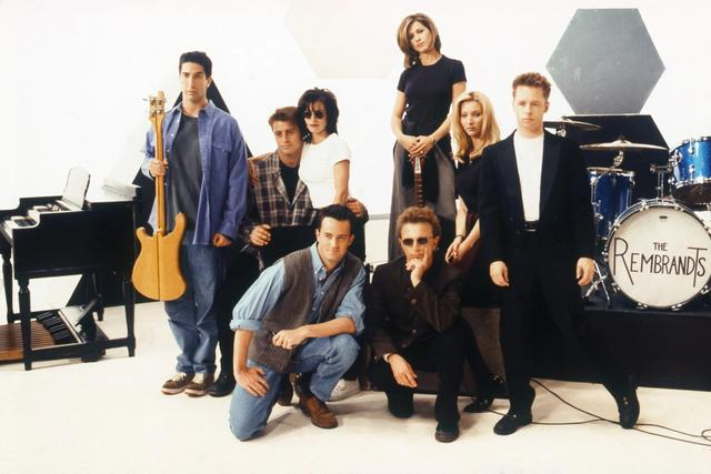 The Rembrandts (pictured together with the cast from "Friends") - made famous for Friends theme song "I'll be there for you", a typical one hit wonder