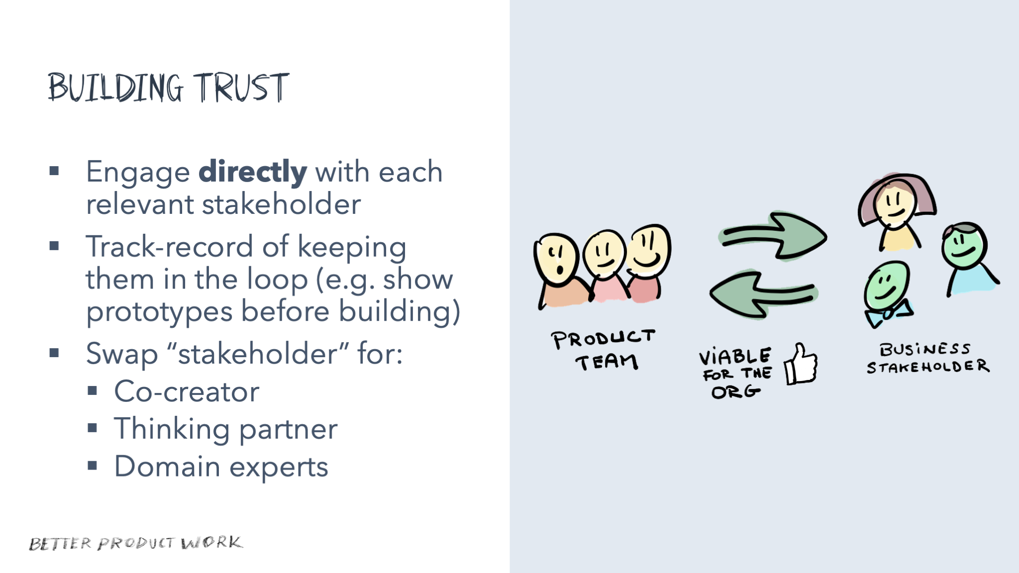 Building trust with stakeholders